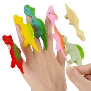 Juguete de tirachinas de dedo, Juguetes de dinosaurios para los dedos, Juguetes de dinosaurios pegajosos para la pared, Juguetes de dinosaurios de Turquía locos, Alivio del estrés, Diversión creativa y liberadora - Product Image 1