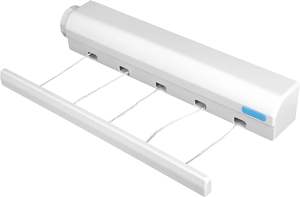 Extension automatique rétractable 4 cordes 5 cordes Séchoirs <span class=keywords><strong>à</strong></span> vêtements Séchage <span class=keywords><strong>à</strong></span> ressort Porte-serviettes pour le <span class=keywords><strong>linge</strong></span> pour une utilisation intérieure et extérieure - Product Image 4