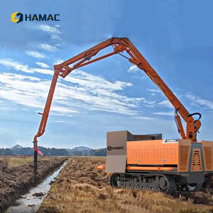 Pompe à béton mobile diesel d'occasion, type remorque sur chenilles, transport vertical 20m-40m - Product Image 1