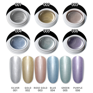 FN nuevo producto pintura de Metal Esmaltes Gel de uñas 6 colores espejo metálico de plata <span class=keywords><strong>esmalte</strong></span> de uñas de Gel Uv - Product Image 3