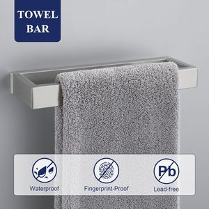 Set di Accessori <span class=keywords><strong>per</strong></span> Bagno in Acciaio Inox SUS304 Spazzolato Nickel <span class=keywords><strong>per</strong></span> Hotel, Include Gancio <span class=keywords><strong>per</strong></span> <span class=keywords><strong>Accappatoio</strong></span> e Porta Carta Igienica da Parete - Product Image 4