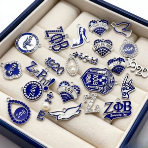 अनुकूलन योग्य zeta व्यक्तिगत ग्रीस शैली की सोररिटी ने ब्रेसलेट ज़ेटा फी बीटा एनमैल गैंडेट । - Product Image 6