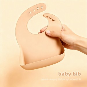 Babero de Silicona para Bebé, Impermeable, con Cuello Ajustable, Suave, para Niños Pequeños, Diseño 078, Logotipo Personalizado, Venta al Por Mayor - Product Image 3