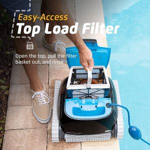 Limpiador Robótico Automático para Piscinas, Escalador de Paredes, Cepillo Fregador, Filtro de Carga Superior, Acceso Superior/Interior para Piscinas de 33 Pies - Product Image 2