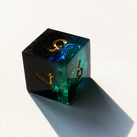 Mdn Polyédriques Logo Personnalisé Dés Rpg Die Set Résine Sharp-edgedDungeons Et Dragons Dés Ensemble