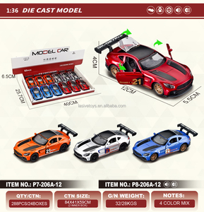 LASIVE TOYS Espositore 1:36 Modellino Auto Sportiva in Metallo con Retrocarica, Porte Apribili, Giocattolo Auto da Corsa in Metallo Pressofuso all'Ingrosso - Product Image 5