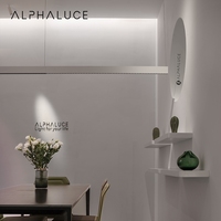 Alphalighting Panneau Suspendu Moderne Systèmes Linéaires Plafonnier Led Plafonnier Plafond Bureau Suspension Linéaire