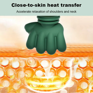 <span class=keywords><strong>Mini</strong></span> masseur électrique pour le cou et les épaules avec vibration profonde des tissus, pétrissage, chaleur, batterie 2000mAh, matériau ABS+silicone - Product Image 2