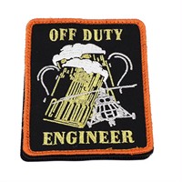 Patch brodé personnalisé thermocollant, écusson de marque, badge, applique pour vêtements