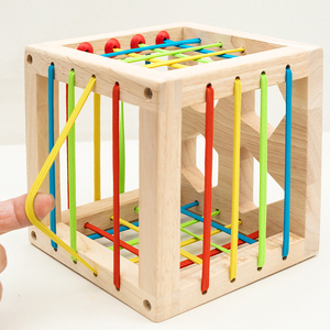 Juguetes para Bebés 6 en 1, Cubo Clasificador de Formas de Madera para Educación Temprana, Juguetes Montessori, Juguetes de Desarrollo, Regalos Unisex - Product Image 4