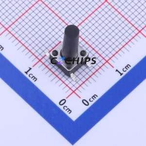 TS-1002S-BR14026 Tactile Switch SMD-4P,6x6mm Switch Single Pole Single Throw Round Button 2.6N Vertical Mount - Product Image 1