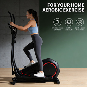 Vélo <span class=keywords><strong>elliptique</strong></span> magnétique manuel d'intérieur, équipement de fitness avec écran LCD et volant d'inertie interne de 5 kg - Product Image 3