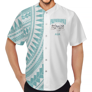 2022 polinean Samoan desain cetak sesuai permintaan AUA Printing Printing 4XL ukuran besar Fashion bernapas Jersey bisbol - Product Image 1