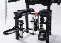 Chaise de domination BDSM érotique grand format unisexe, avec plug buccal, machine sexuelle, accessoires d'entraînement et de punition, chaise de retenue