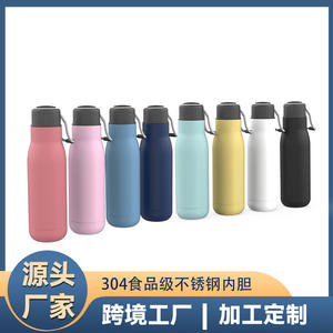 Thermos isolé sous vide à double couche en acier inoxydable de haute qualité Bouteille d'eau portable pour sports de plein air avec corde pour le camping - Product Image 2