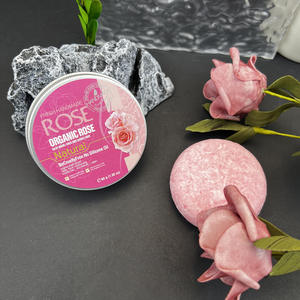 Savon Shampoing à la Rose Huile Essentielle Extrait de Plantes Biologiques Fait Main Sans Cruauté Animale Sans Huile de Silicone Contrôle des Pellicules Contrôle du Sébum - Product Image 4