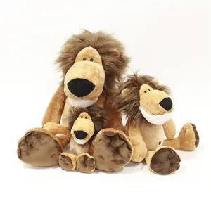 VDS126-almohada de peluche de León para niños, muñeco de la serie de la jungla, juguetes de animales, regalos para niños