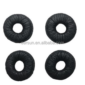 Almohadillas de repuesto para oreja de rana, fundas de cojines para Plan Tronics Leatherette <span class=keywords><strong>Savi</strong></span> 710 720 410 420 CS520 SupraPlus, auriculares inalámbricos - Product Image 5