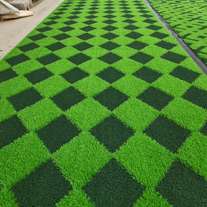 Gazon artificiel haute densité à motif personnalisé, tapis de gazon simulé écologique pour cour, terrain de football, activités de plein air - Product Image 5
