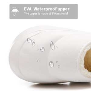 Vente chaude à la mode EVA plate-forme femmes hommes intérieur chaussures décontractées hiver en peluche semelle souple confort antidérapant bande élastique plat avec - Product Image 4