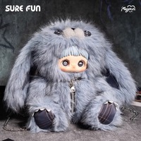 100% Original MayMei peluche rebelle poupée ours sac boîte aveugle 40CM coton 1/6 échelle vinyle visage Animal jouet décoration boîte mystère