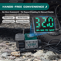 VEBU 150PSI Kompresor Udara Digital 600W Baja dengan Layar Tampilan Digital, Pengisi Ban 12V dengan Fitur Mati Otomatis dan Monitor Preset 160LPM