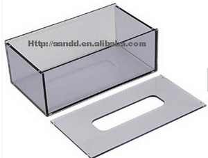 Porte-mouchoirs rectangulaire en acrylique pour salle de bain et porte-serviettes en acrylique à prix abordable - Product Image 5