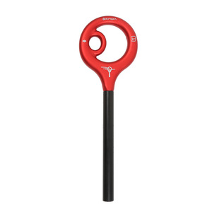 Descensor de Aluminio Xinda de 9 Anillos, Negro y Rojo, Dispositivo de Rapel para Montañismo y Escalada en Roca - Product Image 2