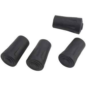 Fundas protectoras de plástico negro para puntas de bastones de senderismo, accesorios para bastones de trekking, tapas redondas para bastones. - Product Image 4