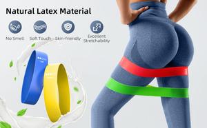 Bande de résistance élastique en caoutchouc latex personnalisable avec logo pour exercices de fitness, yoga et entraînement en salle de sport - Product Image 3