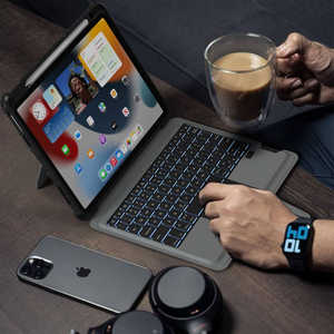 เคสแท็บเล็ตพร้อมคีย์บอร์ดแม่เหล็กแบบถอดได้ <span class=keywords><strong>Nillkin</strong></span> 7 สี พร้อมไฟแบ็คไลท์ แทร็คแพด คีย์บอร์ดหนัง สำหรับ <span class=keywords><strong>iPad</strong></span> 10.9 นิ้ว <span class=keywords><strong>iPad</strong></span> <span class=keywords><strong>Air</strong></span> <span class=keywords><strong>4</strong></span>/5 - Product Image 5