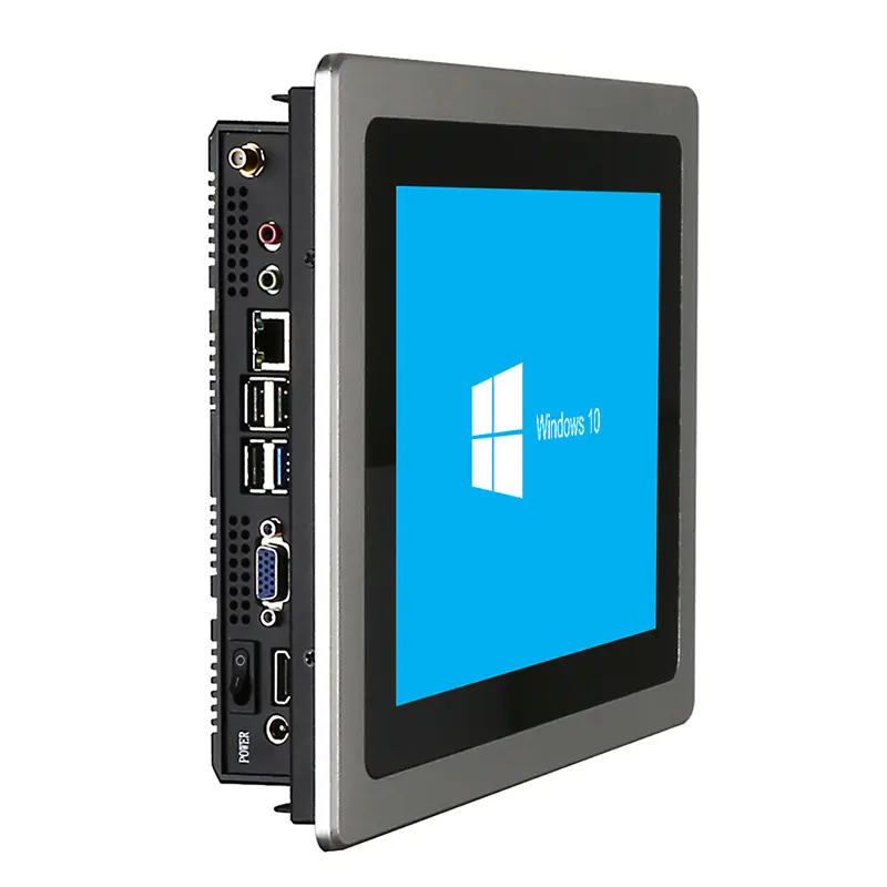टच स्क्रीन सभी में एक I3 I5 I7 प्रोसेसर औद्योगिक पैनल पीसी 2021 Fanless एम्बेडेड 10 12 15 17 19 इंच कंप्यूटर स्थिति भंडारण