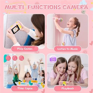 KDC-0025 Écran 2.0 pouces <span class=keywords><strong>Mini</strong></span> caméra pour enfants Enregistreur vidéo à objectif rabattable à 180 degrés avec carte TF 32G + lecteur de carte - Product Image 6