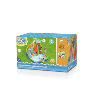 Parque Acuático Inflable <span class=keywords><strong>Mega</strong></span> Turbo Splash H2OGO de Bestway 53408 para Niños, 3.65 m X 3.20 m X 2.70 m - Product Image 6
