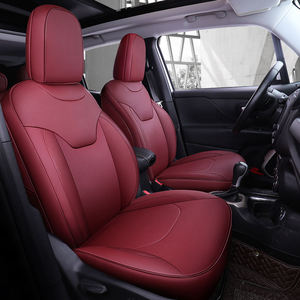 Housses de siège sur mesure pour voiture, accessoires pour 5 sièges, ensemble complet en similicuir pour Jeep Grand Cherokee Compass Wrangler - Product Image 2