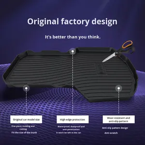 Alfombrilla para <span class=keywords><strong>Maletero</strong></span> de <span class=keywords><strong>Skoda</strong></span> Octavia Fabia Superb Kodiaq GT, Antideslizante con Patrón Ranurado y Logotipo KODIAQ - Product Image 3