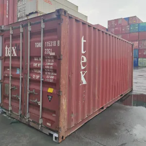 Busanhaven Korea Gebruikte 20ft Scheepvaartcontainerlading Waardig