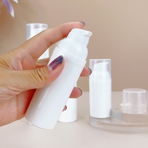 Luxury White Cosmetic Serum Cream Plastic Airless <b>Pump</b> Toothpaste <b>Bottle</b> with Spray <b>Pump</b> <b>Bottle</b> 30 ml - Product Image 1