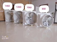 Ventilateur d'extraction de ventilation à cône FRP à faible bruit avec moteur à aimant permanent et porte papillon pour serre de ferme d'élevage de volaille