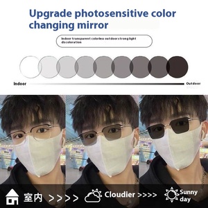 <span class=keywords><strong>Lunettes</strong></span> <span class=keywords><strong>de</strong></span> <span class=keywords><strong>soleil</strong></span> auto-teintées pour hommes et femmes avec verres à changement <span class=keywords><strong>de</strong></span> couleur automatique et monture pour myopie - Product Image 2