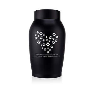 Металлическая урна для праха домашних животных с гравировкой, на заказ, для собак и кошек, из нержавеющей стали, с гравировкой лап, памятная урна-сувенир - Product Image 4