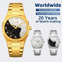 Nuevo Reloj de Cuarzo para Hombre, de Negocios, Lujoso, Deportivo, de Doble Uso, Resistente al Agua 3ATM, con Esfera Grande y Correa de Acero Inoxidable