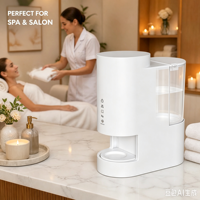 Distributeur de serviettes chaudes ABS 18 pièces, humidification automatique réglable, écologique, garantie 1 an, pour centre de massage, spa, traitement, usage privé