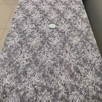 Dentelle française Chantilly florale respirante écologique en gros Blue Dream, dentelle pour cils pour mariage