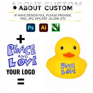 Pato de Goma Personalizado con Logotipo y Forma, Juguete Flotante para Baño de Niños, Pato Sonoro, Regalo Promocional al por Mayor - Product Image 2