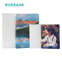 Sous-banque Sublimation Journal Blanks Notebook A5 PU Couverture en cuir blanc Agendas Carnets Sublimation Journal