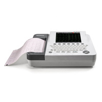 Électrocardiographe ECG EDAN SE-1200Express avec écran LCD 8 pouces et 12 dérivations pour usage vétérinaire