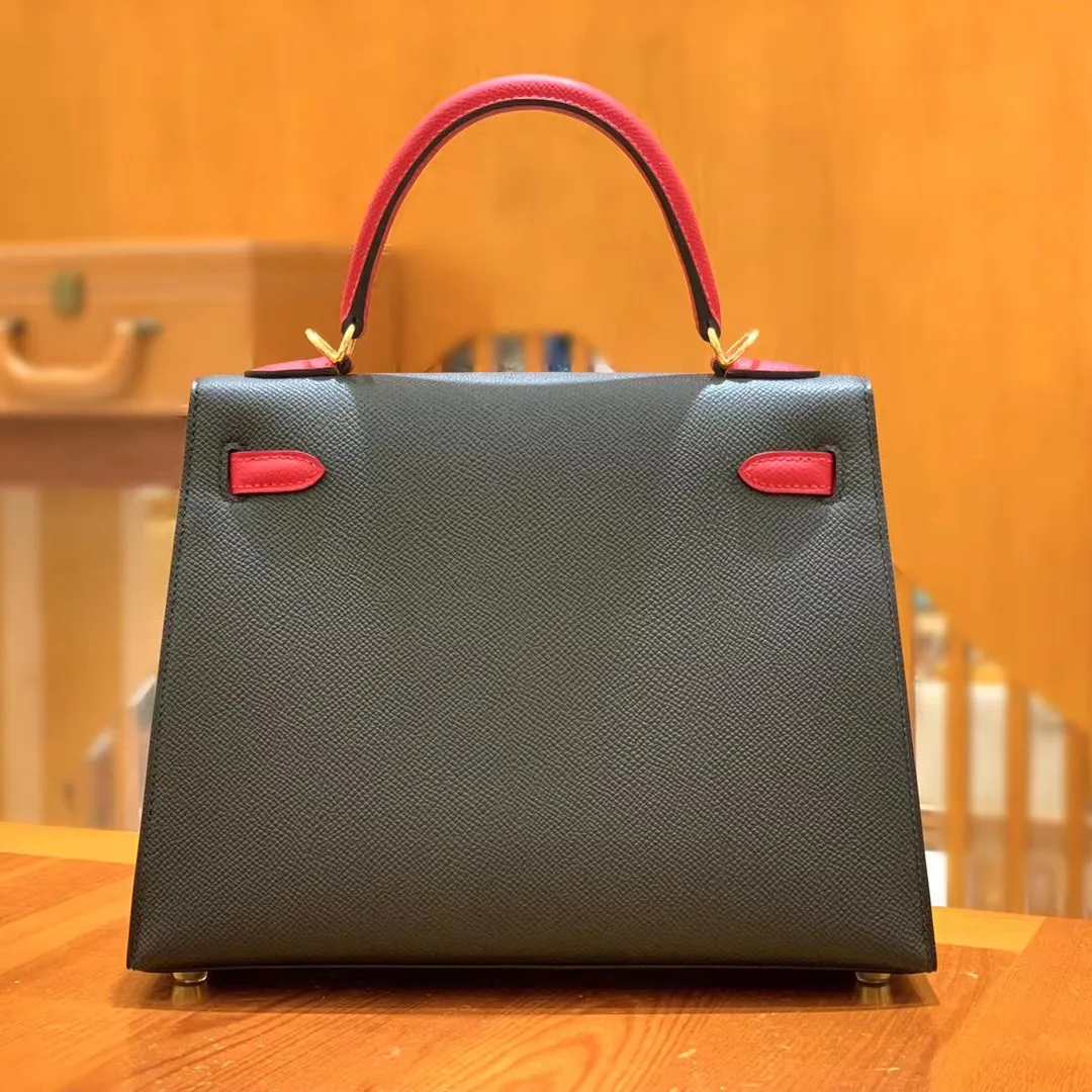Factory direct sale luxury women's handbag leather color matching bag women's cow leather bag luxury women's bag