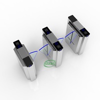 Barrière à battants intelligente avec protection infrarouge anti-collision pour un passage piétonnier sûr et efficace