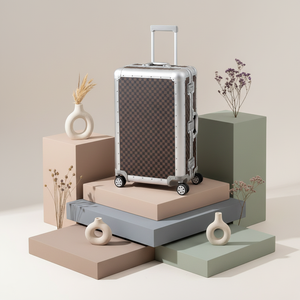 <span class=keywords><strong>Valise</strong></span> trolley en alliage d'aluminium de haute qualité 20/24 pouces, bagage à roulettes durable avec serrure TSA pour voyages élégants - Product Image 1